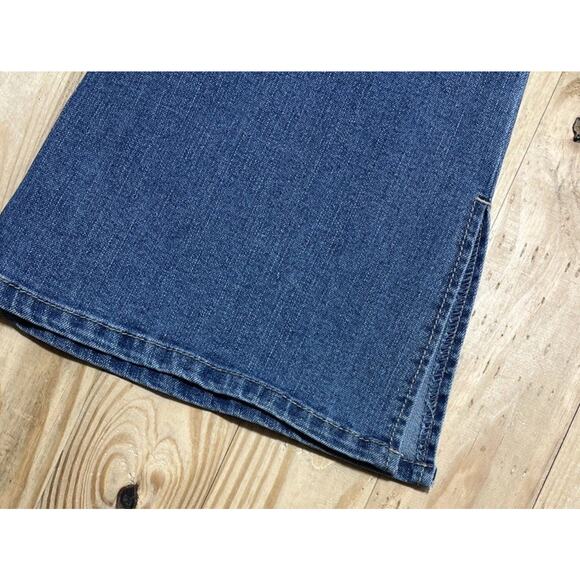 Blue Spice Jeans Womens 3 Blue Mid Rise Flare 70s 90s Cowgirl Boho 27x31 - Picture 5 of 7